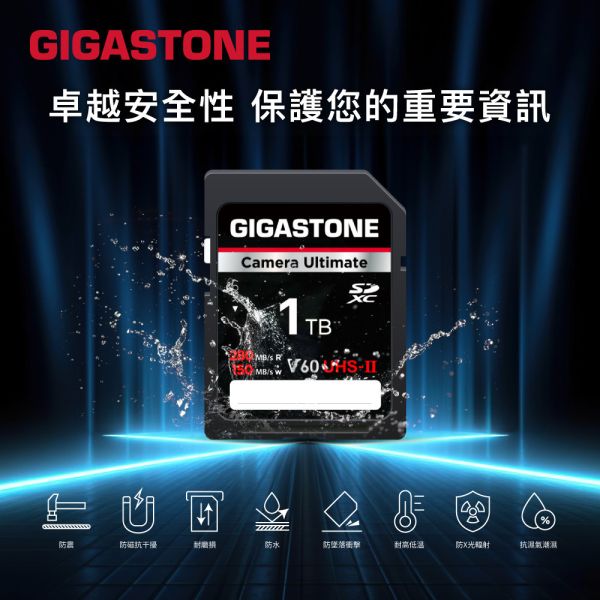 GIGASTONE 8K 攝影高速記憶卡 Camera Pro SD V60 UHS-II｜五年保固，適用單眼相機，攝影機 GIGASTONE 8K 攝影高速記憶卡 Camera Pro SD V60 UHS-II 512GB/256GB/128GB｜五年保固,適用單眼相機,攝影機