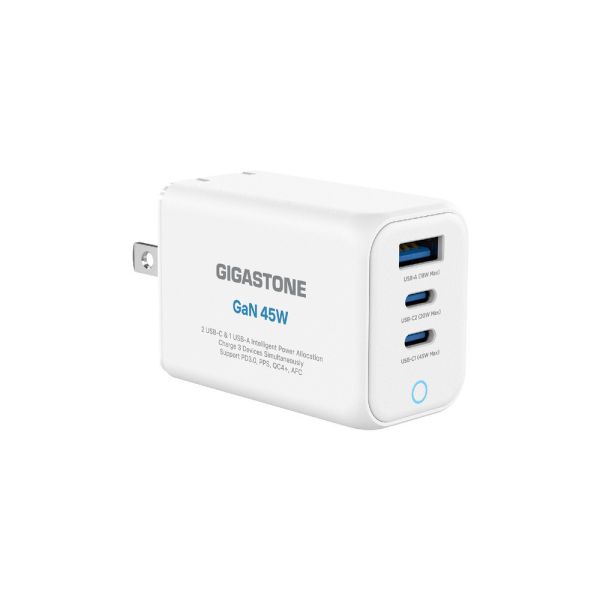 45W｜氮化鎵 GaN USB-C 三孔快速充電器｜PD-7451 PD-7451 GIGASTONE