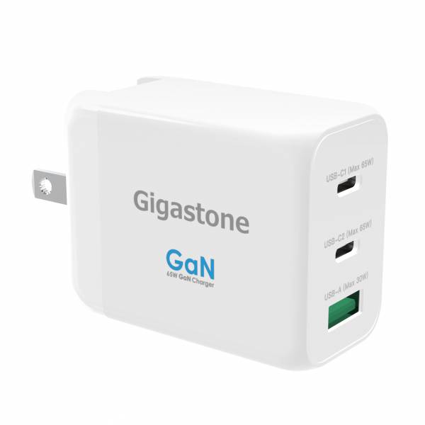 PD-7650W GaN 65W氮化鎵Type-C三孔急速快充充電器(支援MacBook/筆電/iPhone快充) Gigastone PD-7650W, PD-7650W, 兼容, 體積小, 便攜,
雙USB-C, 支援PD/QC, 快充