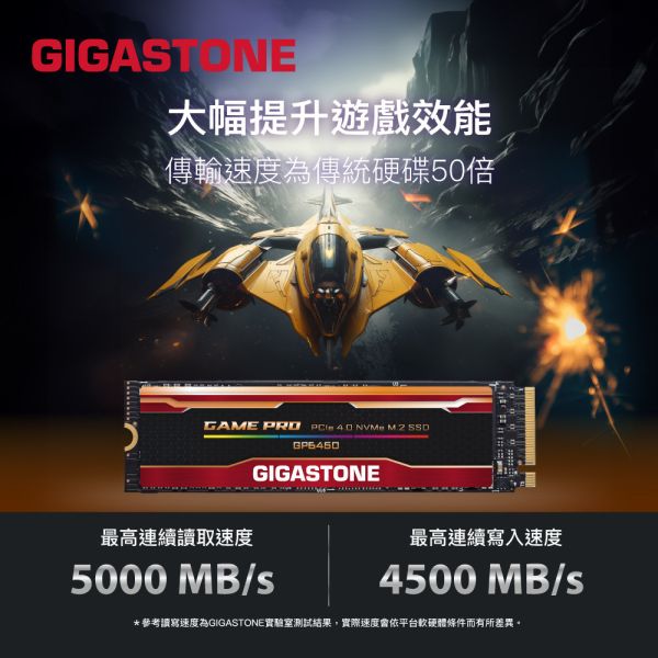 GIGASTONE 電競固態硬碟 M.2 NVMe PCIe Gen4 內接式SSD｜500GB/1TB/2TB 最高7000MB/s GIGASTONE 電競固態硬碟 M.2 NVMe PCIe Gen4 內接式SSD｜500GB/1TB/2TB 最高7000MB/s
