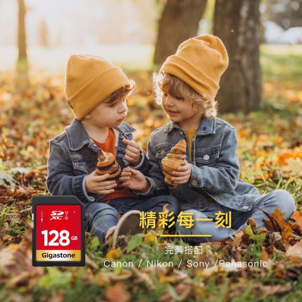 GIGASTONE Full HD 數位相機記憶卡 SD C10 U1｜五年保固，適用兒童相機、相機、攝錄影機 GIGASTONE Full HD 數位相機記憶卡 SD C10 U1 256GB/128GB/64GB/32GB｜五年保固,適用兒童相機、相機、攝錄影機