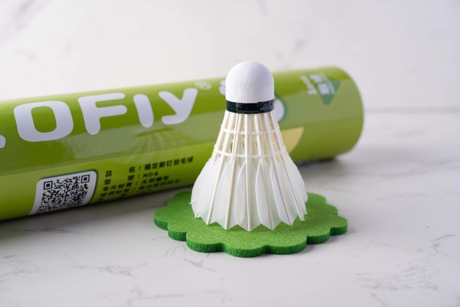 nikofly 綠色4號羽毛球 【 台灣製 x 鵝毛 x 飛行穩定 x  耐打】 12入 