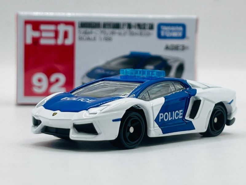 【現貨】TOMICA 多美小汽車 92 藍寶堅尼警車 Aventador LP 700-4 亞版 