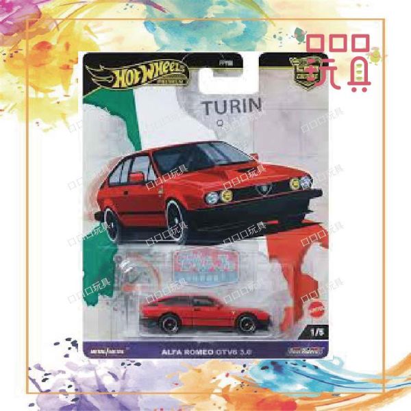 【現貨】風火輪 FPY86-95BA 經典合金小車 ALFA ROMEO GTV6 3.0 0194735186525