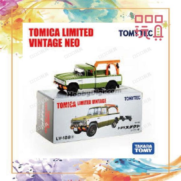 【現貨】 TOMICA 多美小汽車 LV-188(A) 豐田 Stout 拖吊車 綠 4543736311959