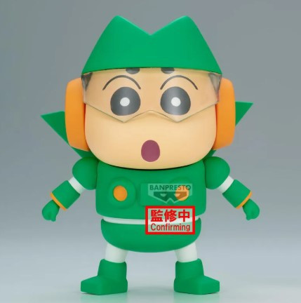 【現貨】日版 蠟筆小新 小新cosplay鋼達姆機器人與小白 公仔 (A：鋼達姆機器人) 