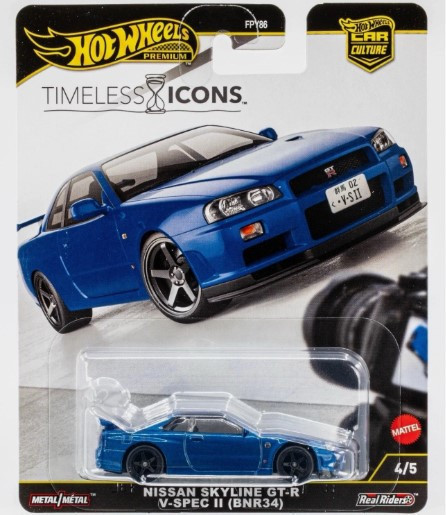 【現貨】風火輪 日產 Skyline GT-R V-Spec II (BNR34) 