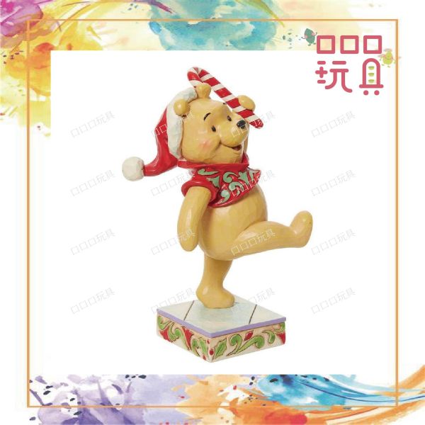 【現貨】 小熊維尼拿拐杖糖塑像 Enesco 塑像
