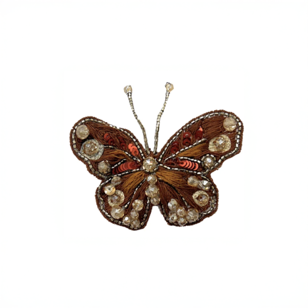 【Namjosh】蝴蝶小髮夾＿三色 髮夾、髮飾、手工刺繡