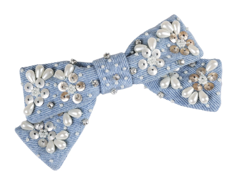 【Namjosh】蝴蝶結髮夾 髮夾、髮飾、手工刺繡