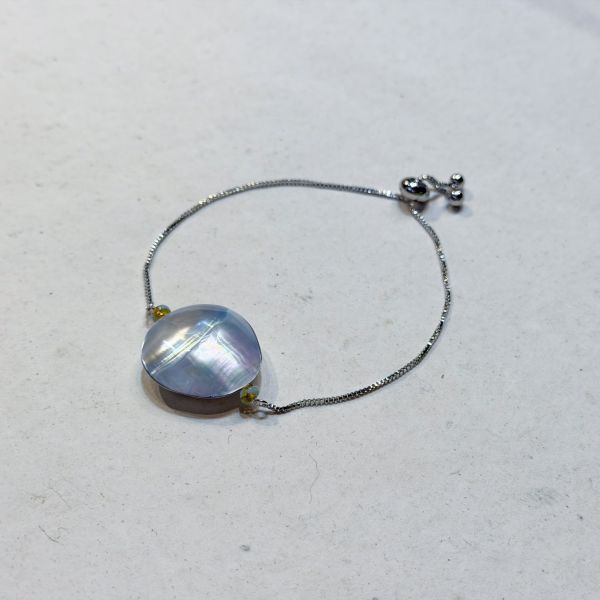 【藍珊瑚】鸚鵡螺手鍊 鸚鵡螺,手鍊,海洋廢物,魚骨,骨頭,藍珊瑚,珊瑚,銅鍍金