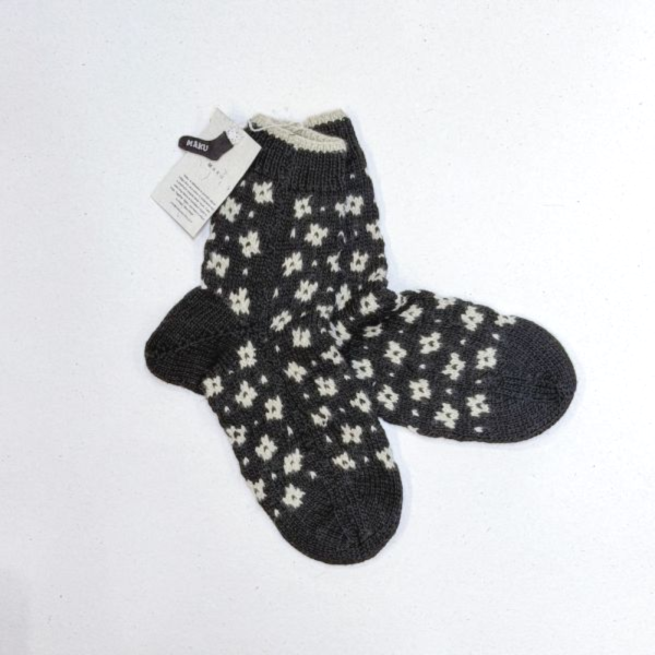 【Maku Textile】YURI 羊毛手織襪子 手織,手紡紗,襪子,羊毛,植物染,草木染,美麗諾