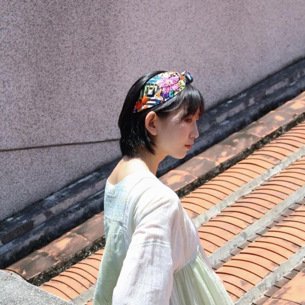 【Namjosh】手工珠繡髮箍＿仲夏花火 髮夾,髮飾,手工刺繡,珠繡
