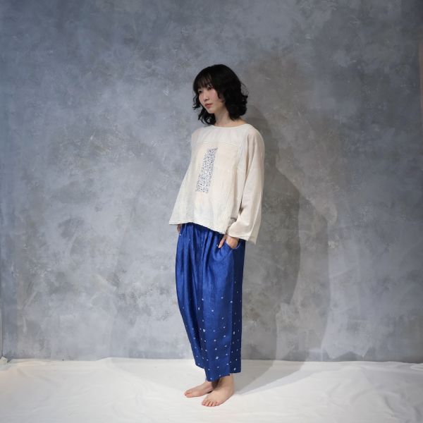 【Maku Textile】NASIM_221/A.EM/MING 手織,手紡紗,洋裝,蠶絲,植物染,草木染