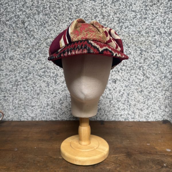 【Studio Phronesis】報童帽＿古董傢飾布（紅） 