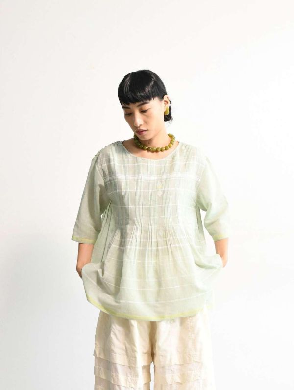 【Maku Textile】HARUMI上衣_709 手織,手紡紗,上衣,棉