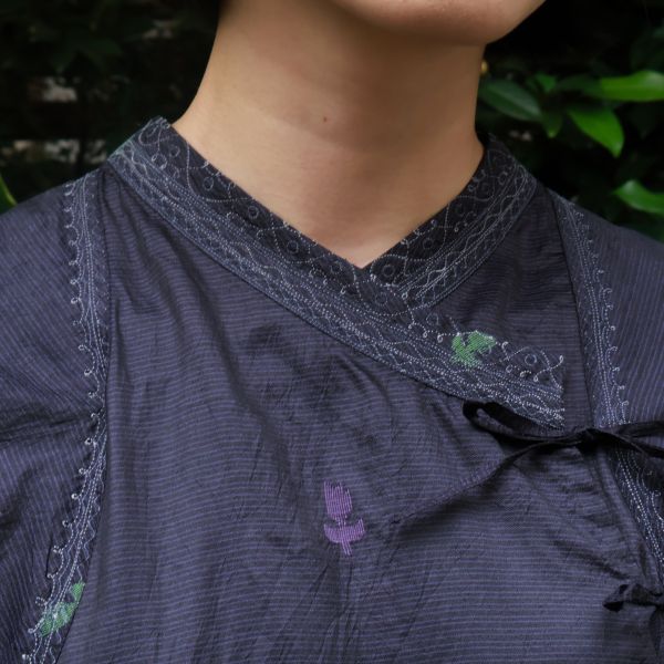 【Maku Textile】GIRA洋裝 手織,手紡紗,洋裝,蠶絲,植物染,草木染
