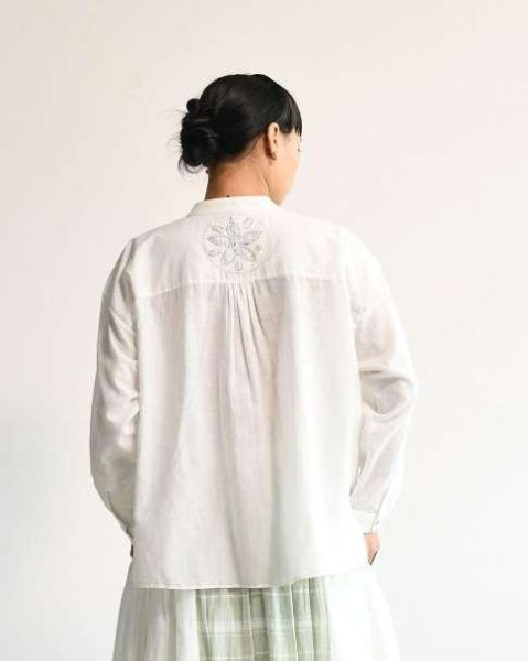 【Maku Textile】SANDDOLLAR上衣 手織,手紡紗,上衣,棉,植物染,草木染
