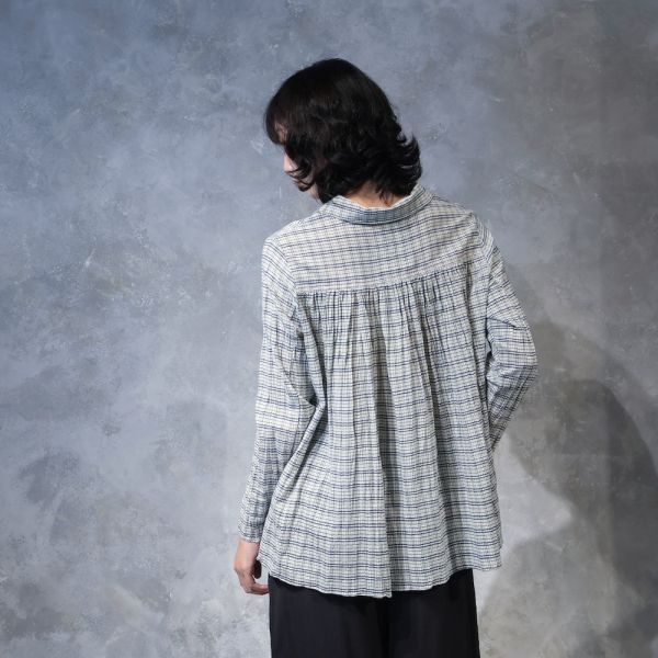 【Maku Textile】SUSAN_651 手織,手紡紗,洋裝,蠶絲,植物染,草木染