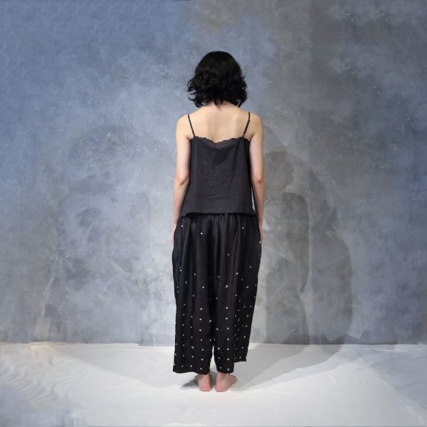 【Maku Textile】CAMISOLE_673/SC 手織,手紡紗,洋裝,蠶絲,植物染,草木染