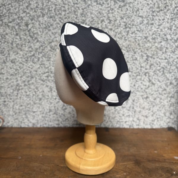 【Studio Phronesis】貝蕾帽＿黑白點 
