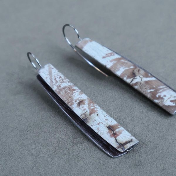 【江枚芳 Meifang Chiang Metal Arts】隱身樹耳環 Hidden Woods Brooch 耳環,耳勾,鋁,陽極處裡