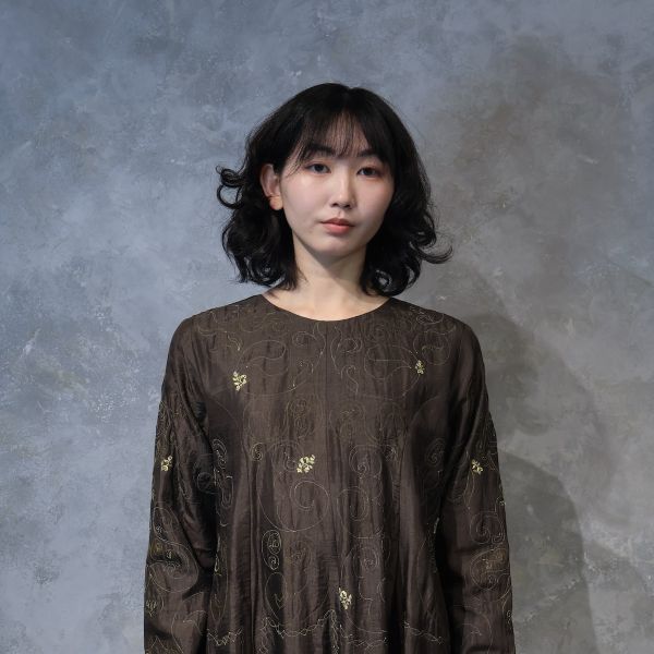 【Maku Textile】AURORA洋裝 手織,手紡紗,洋裝,蠶絲,植物染,草木染