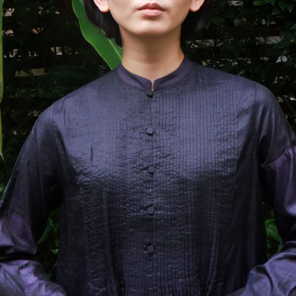 【Maku Textile】BIANCA洋裝 手織,手紡紗,洋裝,蠶絲,植物染,草木染