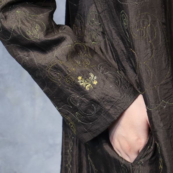 【Maku Textile】AURORA洋裝 手織,手紡紗,洋裝,蠶絲,植物染,草木染