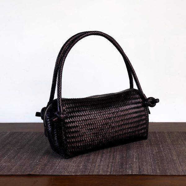 【Allan K】Wuxi Large 皮革編織包（黑色） 皮包,皮革,皮革編織,牛皮,肩背包,手工皮革編織,手工,包包