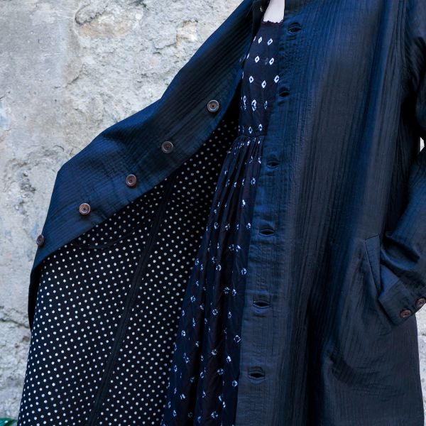 【Maku Textile】MATO外套 手織,手紡紗,洋裝,美麗諾羊毛,植物染,草木染