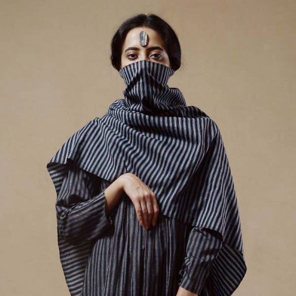 【Maku Textile】TAKIN 圍巾 手織,手紡紗,圍巾,蠶絲,植物染,草木染