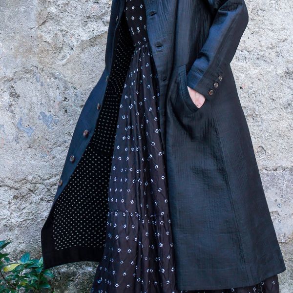 【Maku Textile】MATO外套 手織,手紡紗,洋裝,美麗諾羊毛,植物染,草木染