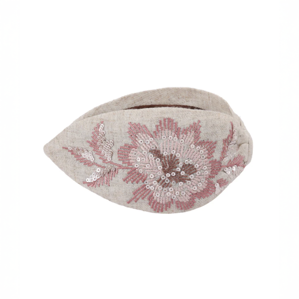 【Namjosh】手工珠繡髮箍＿橄欖綠金葉 髮夾、髮飾、手工刺繡