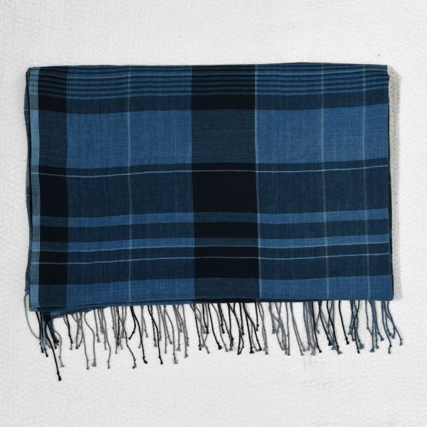 【Maku Textile】LUNA圍巾_AS2582 手織,手紡紗,圍巾,棉,植物染,草木染