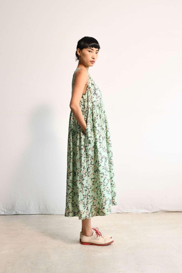 【Maku Textile】ARIEL洋裝 手織,手紡紗,洋裝,蠶絲,絲