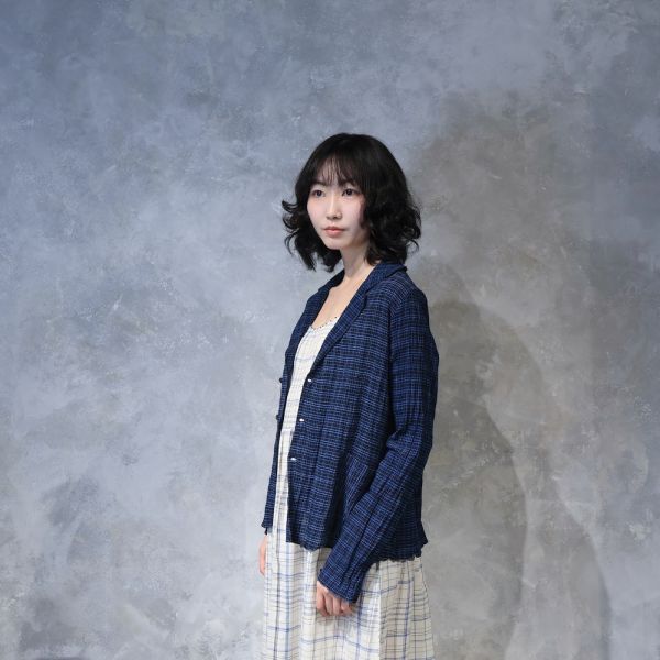 【Maku Textile】AAB_656 手織,手紡紗,洋裝,蠶絲,植物染,草木染