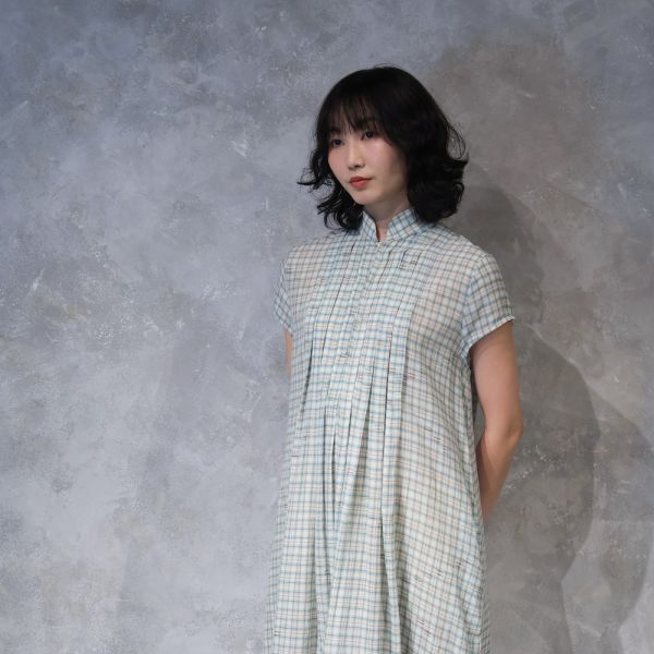 【Maku Textile】TASHI_668/M.EM 手織,手紡紗,洋裝,蠶絲,植物染,草木染