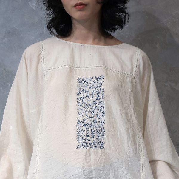 【Maku Textile】NASIM_221/A.EM/MING 手織,手紡紗,洋裝,蠶絲,植物染,草木染