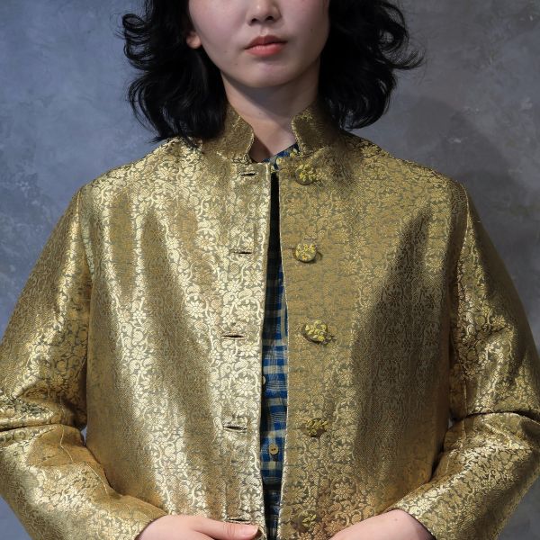 【Maku Textile】CHARLOTTE外套 手織,手紡紗,洋裝,蠶絲,植物染,草木染