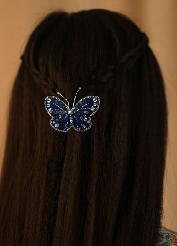 【Namjosh】小蝴蝶髮夾 髮夾、髮飾、手工刺繡