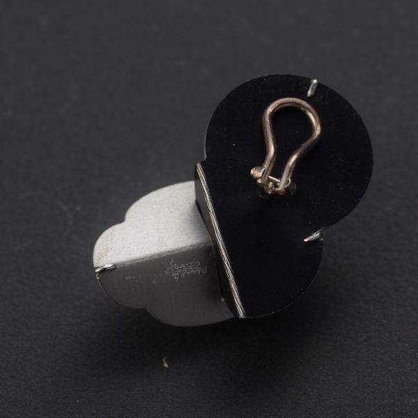 【江枚芳 Meifang Chiang Metal Arts】折葉耳夾式耳環 Folded Leaves 耳環,耳夾,鋁,陽極處裡