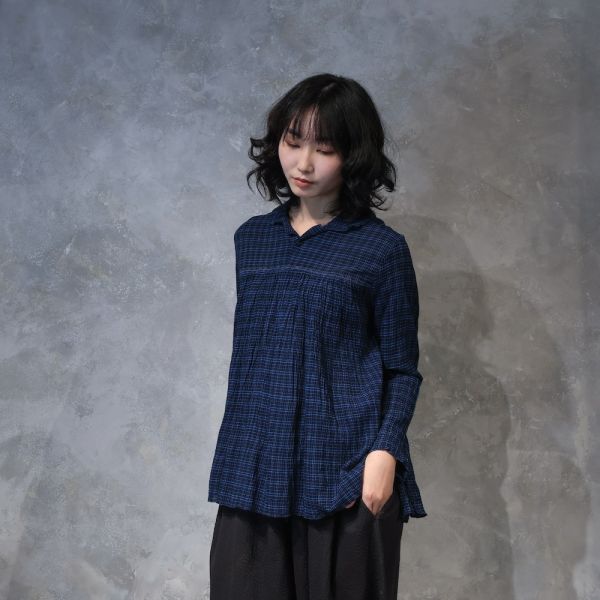 【Maku Textile】SUSAN_656 手織,手紡紗,洋裝,蠶絲,植物染,草木染
