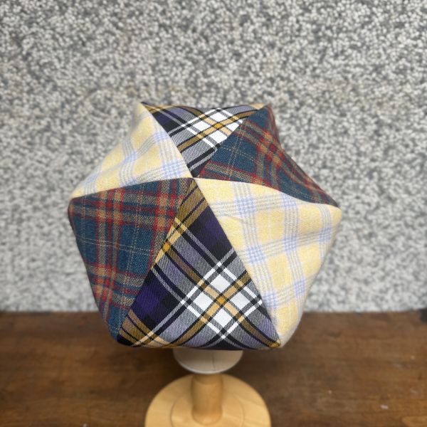 【Studio Phronesis】報童帽＿格紋拼接 