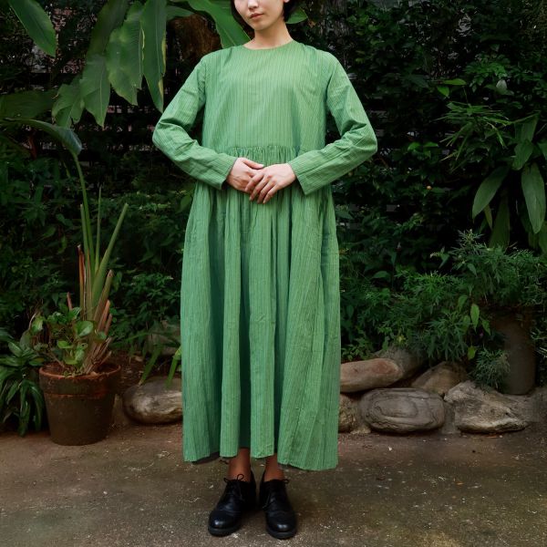 【Maku Textile】PAIGE雙面洋裝 手織,手紡紗,洋裝,植物染,草木染