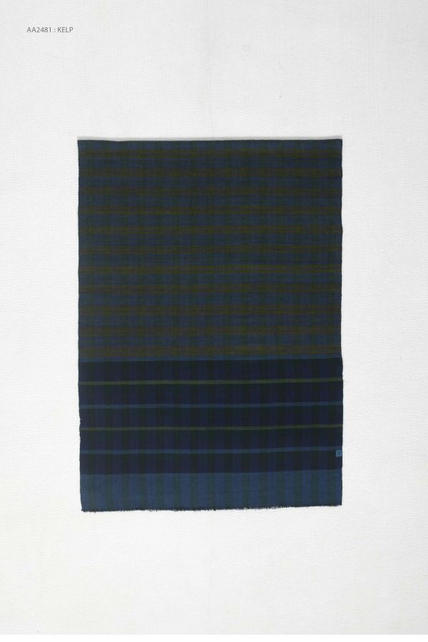 【Maku Textile】KELP圍巾 手織,手紡紗,圍巾,棉,植物染,草木染