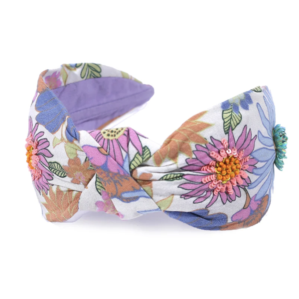 【Namjosh】手工珠繡髮箍＿花霧 髮夾,髮飾,手工刺繡,珠繡