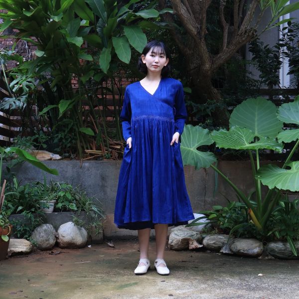 【Maku Textile】IT TAR洋裝 手織,手紡紗,洋裝,美麗諾羊毛,植物染,草木染