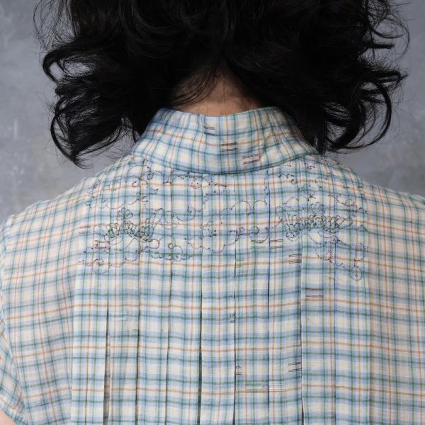 【Maku Textile】TASHI_668/M.EM 手織,手紡紗,洋裝,蠶絲,植物染,草木染