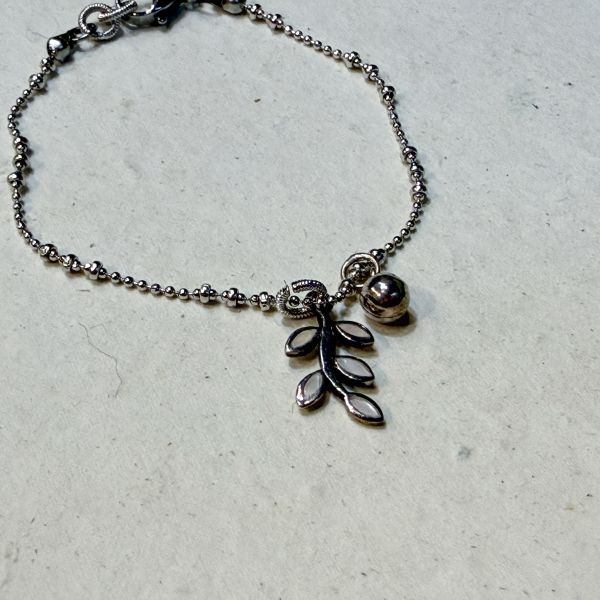 【藍珊瑚】純銀微鑲原色貝殼手鍊 純銀,手鍊,海洋廢物,魚骨,骨頭,藍珊瑚